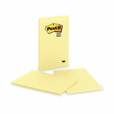 3M Post-it, Original Pads In Canary Yellow, Lined, 5 X 8, 2PK 663YW